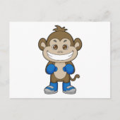 Monkey Boxer Boxer Boxing-handschoenen Briefkaart (Voorkant)