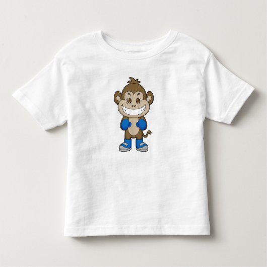 Monkey Boxer Boxer Boxing-handschoenen Kinder Shirts (Voorkant)