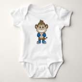 Monkey Boxer Boxer Boxing-handschoenen Romper (Voorkant)