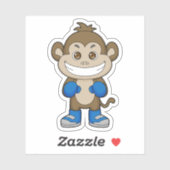Monkey Boxer Boxer Boxing-handschoenen Sticker (Vel)