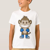 Monkey Boxer Boxer Boxing-handschoenen T-shirt (Voorkant)