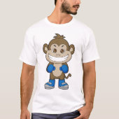 Monkey Boxer Boxer Boxing-handschoenen T-shirt (Voorkant)