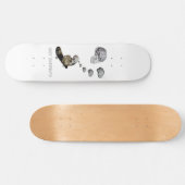 Monkey Brain (wit) Persoonlijk Skateboard (Horizontaal)