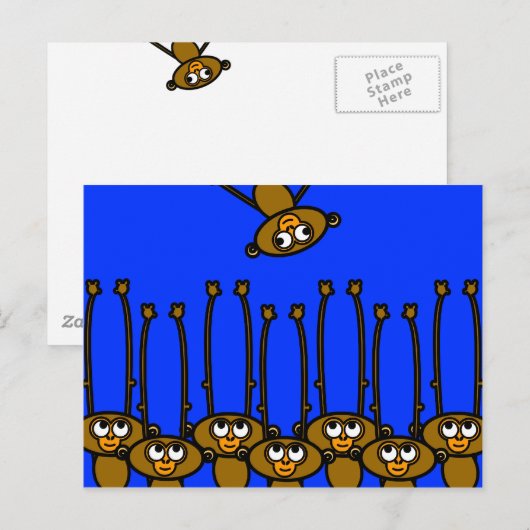 MONKEY Briefkaart (Voorkant / Achterkant)