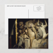 Monkey Briefkaart: Monkeys Kunstcritici Briefkaart (Voorkant / Achterkant)