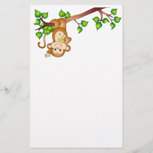Monkey-Briefpapier Briefpapier (Voorkant)
