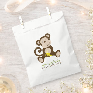 Monkey Business Baby shower Bedankzakje