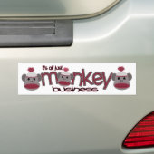 Monkey Business Bumpersticker (Op auto)