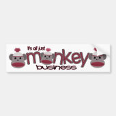 Monkey Business Bumpersticker (Voorkant)