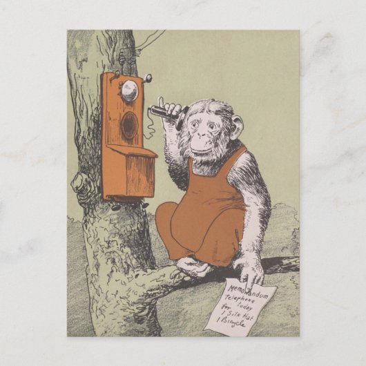 "Monkey Business Call" Briefkaart (Voorkant)
