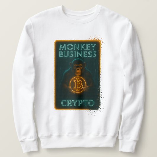 Monkey Business Crypto Shirt – Bitcoin (Design voorkant)