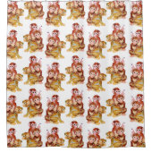 "Monkey Business" Douchegordijn (Voorkant)
