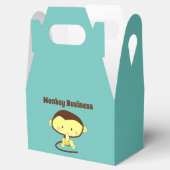 Monkey Business Funny Cartoon Monkey Design Bedankdoosjes (Geopend)