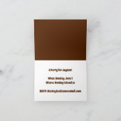 Monkey Business Funny Cartoon Monkey Design Kaart (Binnen)