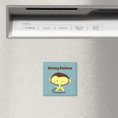 Monkey Business Funny Cartoon Monkey Design Magneet (Insitu (Vaatwasser))