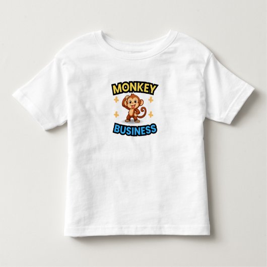 Monkey Business Funny Kinder Shirts (Voorkant)