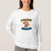 Monkey Business Funny  T-shirt (Voorkant)