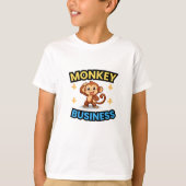 Monkey Business Funny  T-shirt (Voorkant)