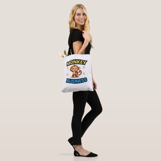 Monkey Business Funny  Tote Bag (Op model)