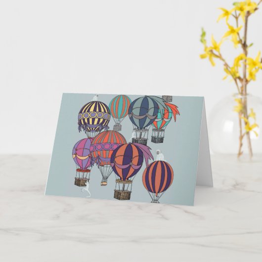 Monkey Business Kaart (Gele Bloem)