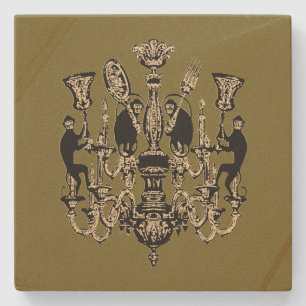 Monkey Business - KLEUR WIJZIGEN / Stenen Onderzetter