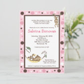 Monkey Business Mod Trendy baby shower 5 x7 Kaart (Staand voorkant)