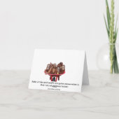 Monkey Business Orangutan Baby's Kaart (Achterkant)