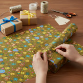 Monkey Business Patroon Cadeaupapier