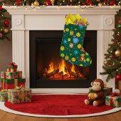 Monkey Business Patroon Grote Kerstsok