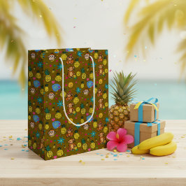 Monkey Business-patroon Medium Cadeauzakje