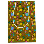 Monkey Business-patroon Medium Cadeauzakje (Voorkant)