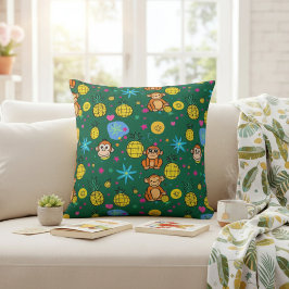Monkey Business Pattern Kussen