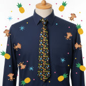 Monkey Business Pattern Stropdas