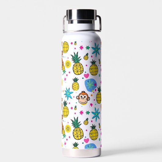 Monkey Business Pattern Waterfles (Achterkant)