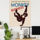 Monkey Business Poster (Thuiskantoor)