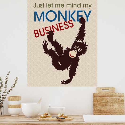 Monkey Business Poster (Keuken)