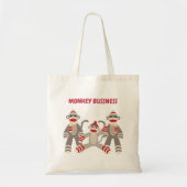 Monkey Business Sock Monkey-Tas Tote Bag (Voorkant)