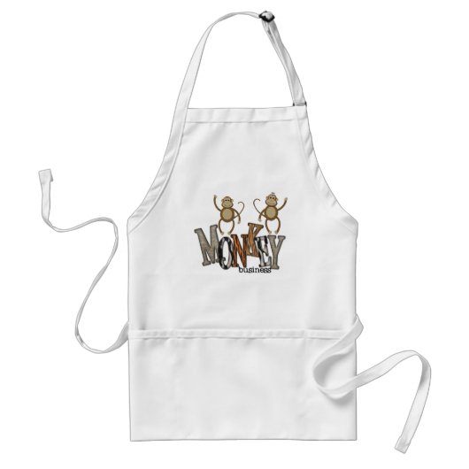 Monkey Business Standaard Schort (Voorkant)