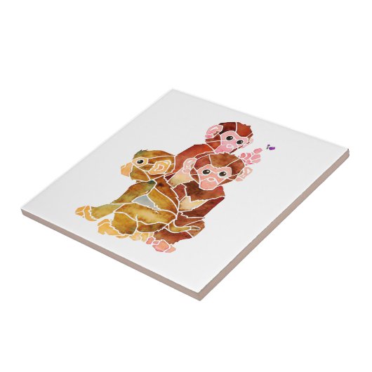 Monkey Business Tegeltje (Zijkant)