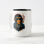 Monkey Business - The Boss of Monkey Tweekleurige Koffiemok (Voorkant links)