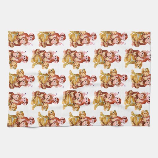 "Monkey Business" Theedoek (Horizontaal)