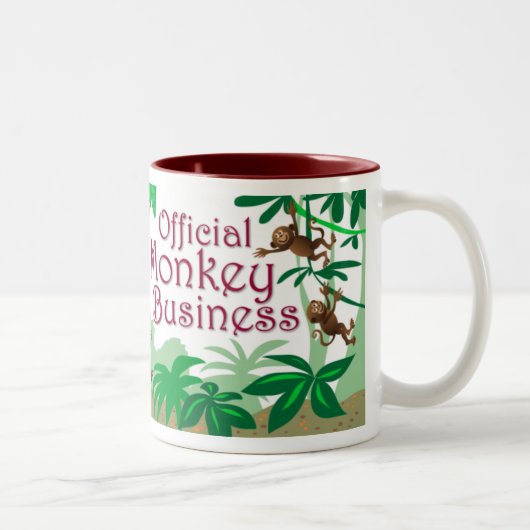Monkey Business Tweekleurige Koffiemok (Rechts)
