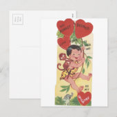 "Monkey Business"-Valentijn Feestdagenkaart (Voorkant / Achterkant)