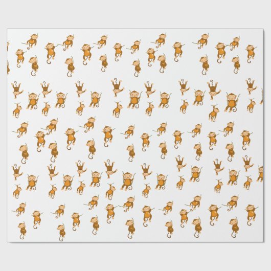 Monkey Business Wrapping Paper Cadeaupapier (Vlak)