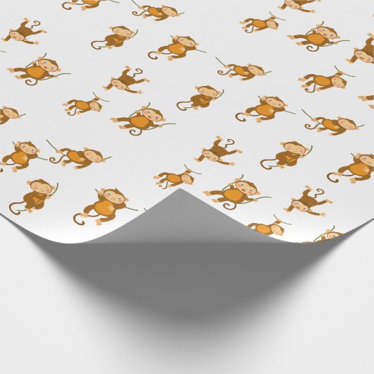 Monkey Business Wrapping Paper Cadeaupapier (Hoek)