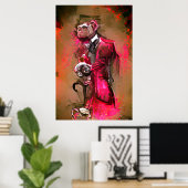 Monkey Butler Poster (Thuiskantoor)