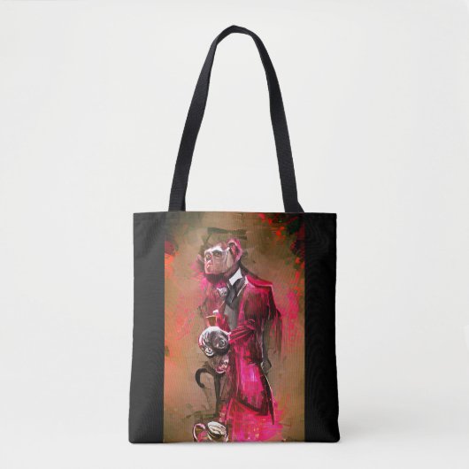 Monkey Butler Tote Bag (Voorkant)
