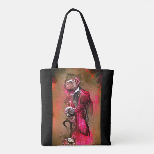 Monkey Butler Tote Bag (Achterkant)