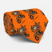 Monkey Butt - Stropdas - Sinaasappel (Opgerold)