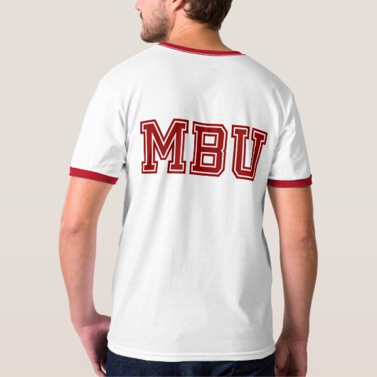 Monkey Butt University T-shirt (Achterkant)